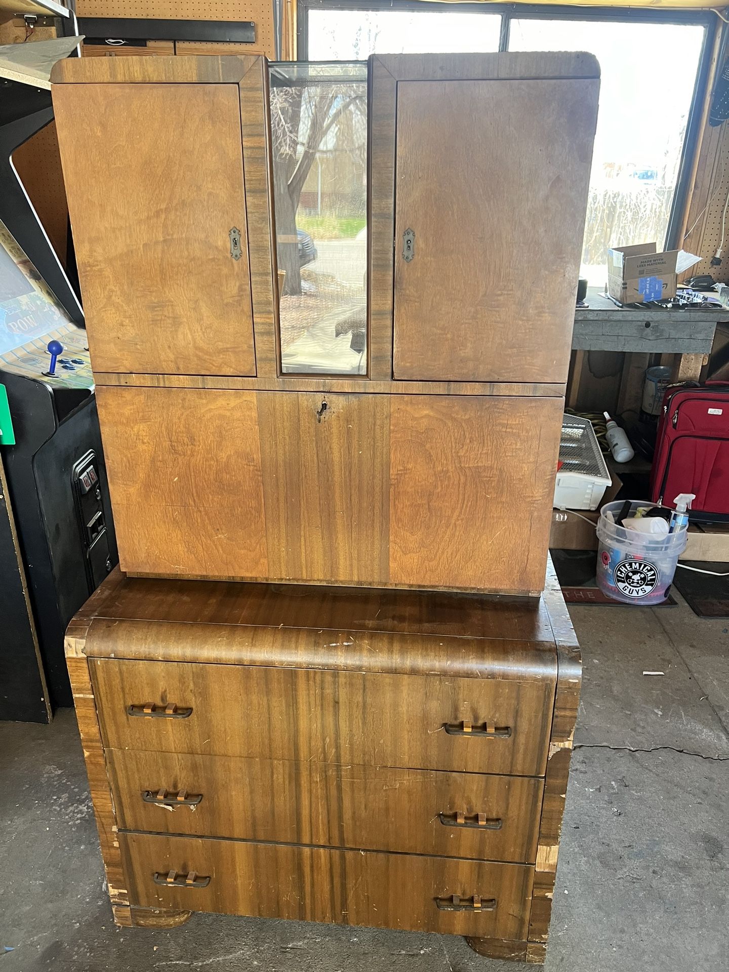 Old Vintage Storage Cabinet 