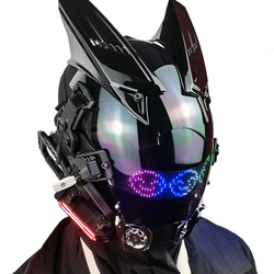 Punk Mask, Sci Fi Futuristic Helmet - Techwear Mask for Adult Party