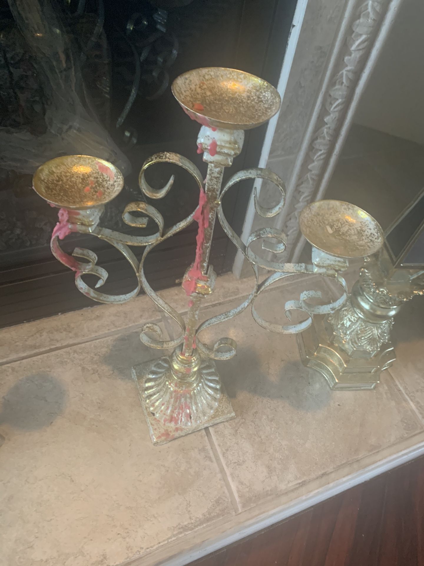 Large Vintage Candelabras