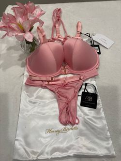 Honey Birdette Blush Pink Lingerie Set /Luxe Rope Detail/The Black Collection