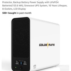 1000VA/600W UPS Battery Backup, New