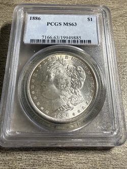 1886 P Morgan Silver Dollar