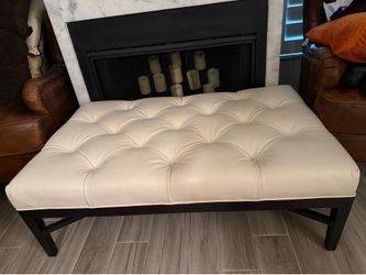 Bernhardt Leather Ottoman ..$275