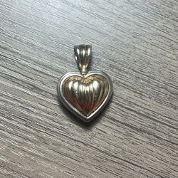 14k And 925 JCM Metropolitan Heart Pendant 