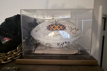 🏈 Super Bowl XXX Multi-Signed NFL Football – 16 NFL Legends & Hall of Famers – Display Case Included