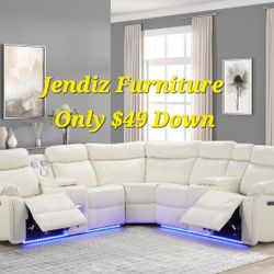 Power Reclining Livingroom Furniture Sectional Couches With Bluetooth Speakers 