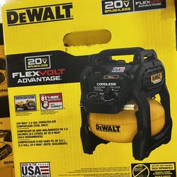 Dewalt 20v Max Flex Volt 2.5 Gal Cordless Air Compressor Tool Only
