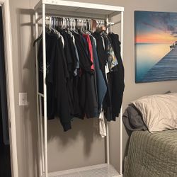 Clothes Rack With Shoe Storage