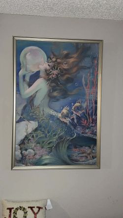 Beautiful Mermaid Canvas Picture 