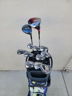 Nike VRS COVERT & Machspeed Golf Club Set Right Handed W/Ogio Stand Bag