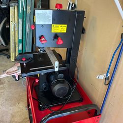 PeakPursuit 8 Inch Band Saw, 0-45 Tilting Range, 3A & 1800RPM Pure Copper Motor Bandsaw, Benchtop Band Saw with Fence and Miter Gauge, for Woodworking