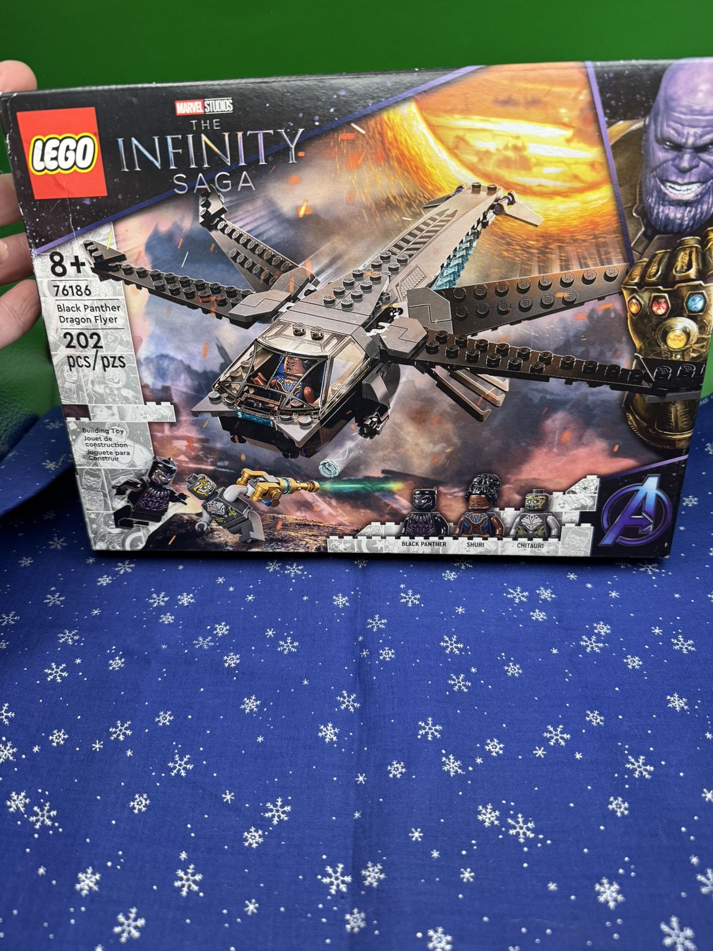 3021-STT New Lego 76186 Marvel Infinity Saga Black Panther Dragon Flyer 202 Pcs