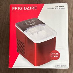 New In box Frigidaire Ice Machine Never Used Red 26 Lbs 