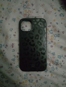Black Leopard Print iPhone Case