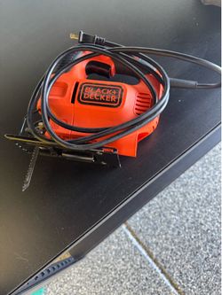 corded BLACK+DECKER electric jigsaw