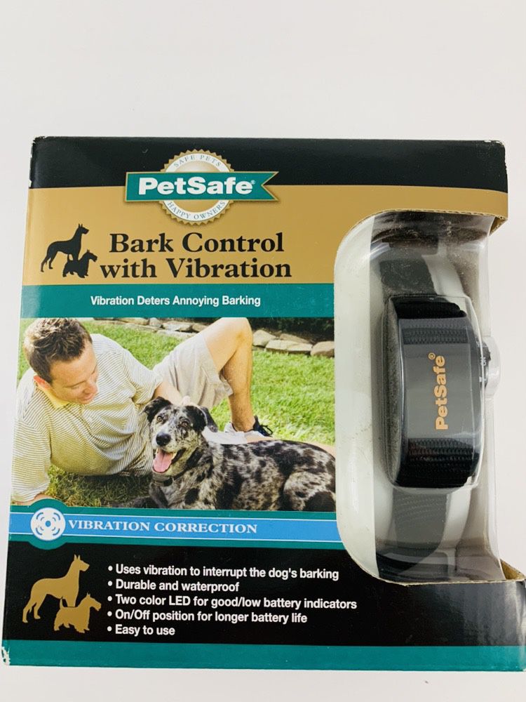 PETSAFE VIBRATION BARK CONTROL COLLAR PBC00-12789 ~ Dogs 8+ lbs.