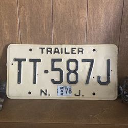 Vintage License Plate