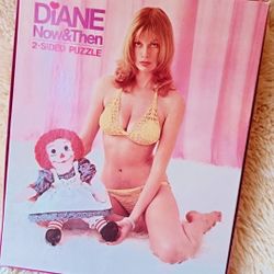 Vintage Midcentury 1970s 2-sided Novelty Puzzle IN BOX ooak Collector's Item 