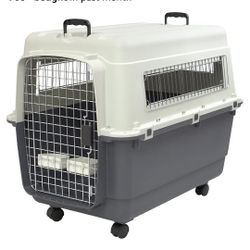 Brand New Sport Pet Plastic Kennel Rolling Plastic Carrier X-Large 
