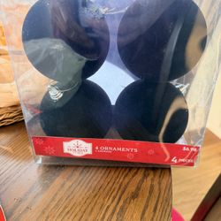 NEW Black Christmas  Ornaments 