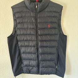 NWT Polo Ralph Lauren Performance Hybrid Down Vest Navy Blue Men’s Large