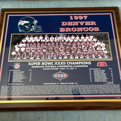 1997 Denver Broncos Championship Plaque