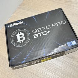 Asrock Q270 pro BTC+ Crypto mining motherboard + Intel G4400 CPU