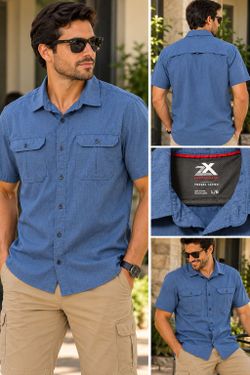 Zeroxposur Travel Series Button-Up Shirt Large