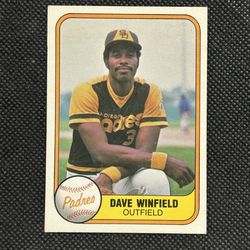 1981 Fleer #484 Dave Winfield San Diego Padres