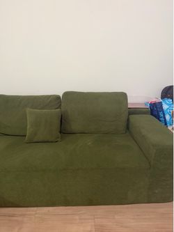 green couch