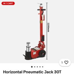 Horizontal Pneumatic Jack 30T Hydraulic Single/Double Folding