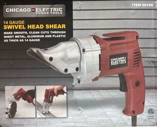 Chicago Electric 14-gauge swivel head shear (Item 68199)