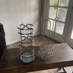 Two Metal Toilet Paper Holders 