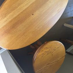 Distinctive Creations Coffee Table And End Table Set  Vintage. Hand Made. Custom Carved. Heavy Very Sturdy 