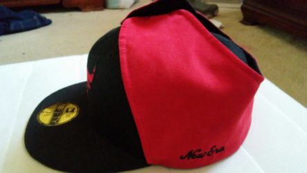 Brushed leather bulls hat