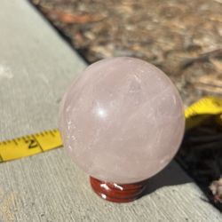Rose Quartz Crystal Ball