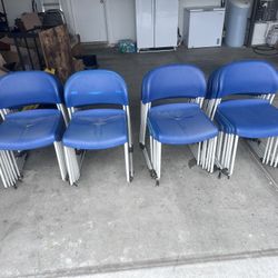 24 Stackable Chairs All In Great Shape 