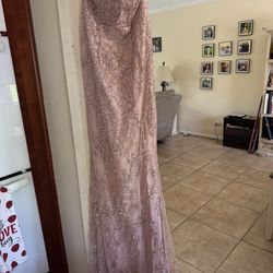 Pink Glitter Formal Dress