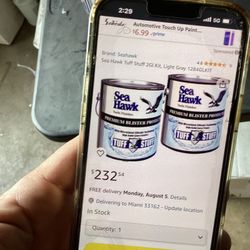 Boat Marine Engine Motor Paint 1 Gallon Seahawk Tuff Stuff 