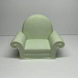 Vintage 2005 Barbie Play All Day Nursery Green Arm Chair Furniture Mattel Toy