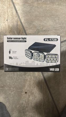Solar Sensor Light Built In Rechargeable  Battery 