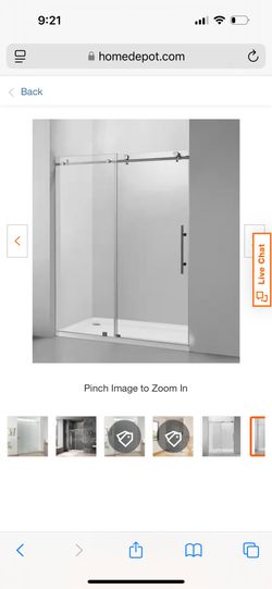 Sliding Shower Door Brushed Nickel 60x76 Woodbridge X2 Wood Crate