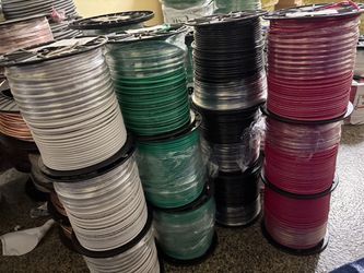 10Awg thhn or thhn-2 500ft black red white green and blue