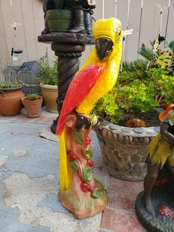 Parrot concrete statue for sale