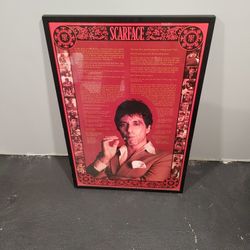 Professionally Framed Scarface Poster