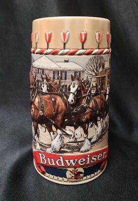 1986 Budweiser Holiday Stein – “B” Series 