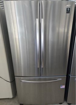 Samsung stainless 3-door French door refrigerator with ice maker