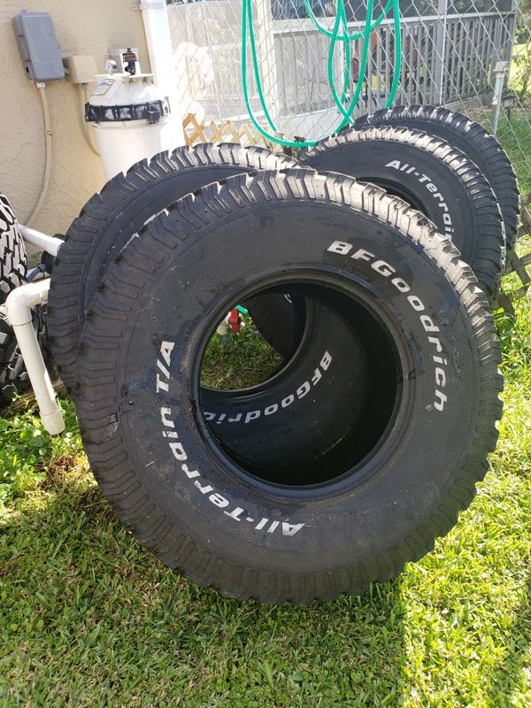 16 5 inch 6 tires and 4 rims size 16 5 inch hard to find for f250 or