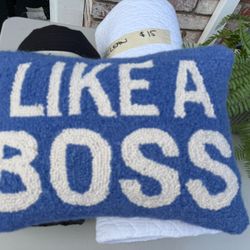 “Like A Boss” Throw Pillow