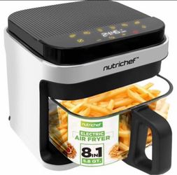 NutriChef 8-in-1 Electric Air Fryer 5.8 Qt